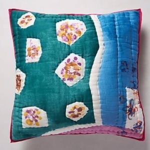 Anthropologie Garden Art Euro Sham